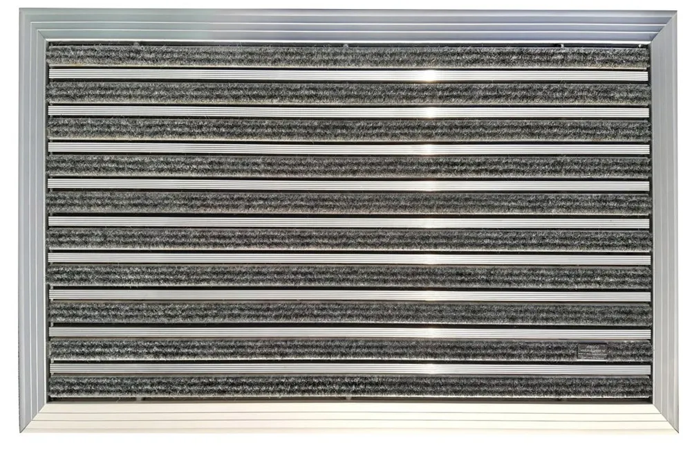 ARTLINES 20 mm Rip Halılı + Sıyırıcılı Alüminyum Paspas
