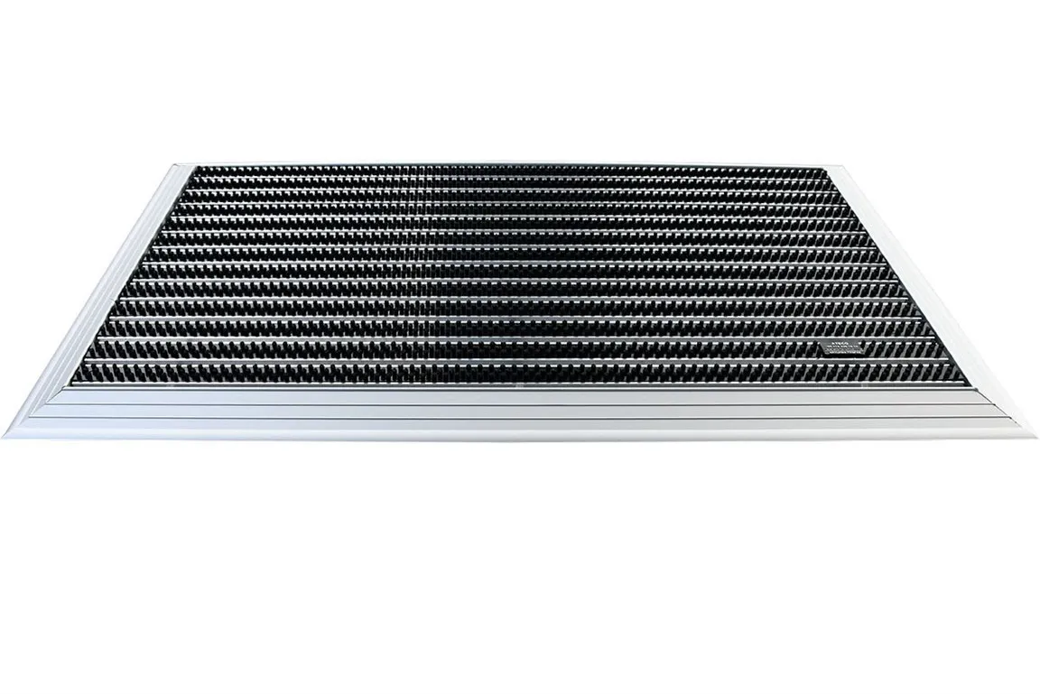 ARTLINES 20 mm Yuvarlak Fırça Yüzeyli Alüminyum Paspas