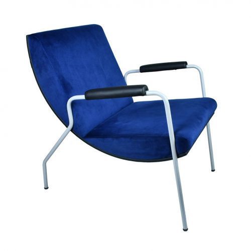 Palm Plus Waiting Chair Blue Fabric