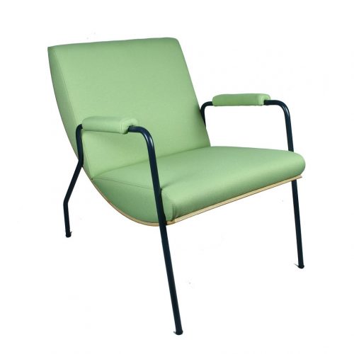 Palm Plus Waiting Chair Green Fabric